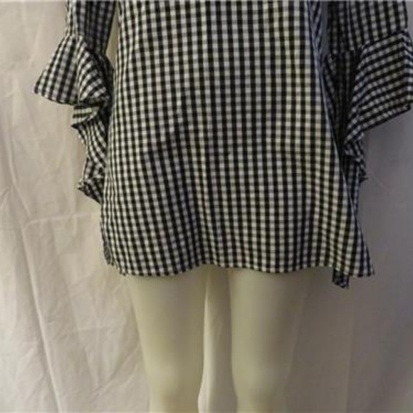 DANCE & MARVEL BLACK/WHITE CHECKED GINGHAM DRESS S - Picture 5 of 8